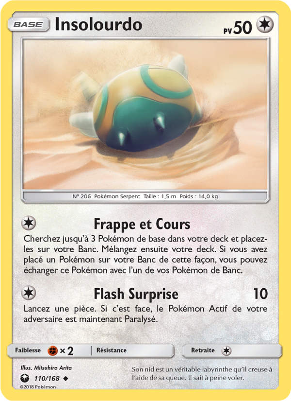 Insolourdo 110 — Tempête Céleste (French Pokémon TCG card)