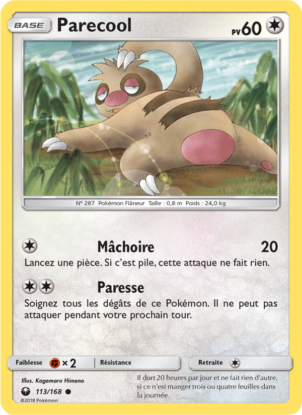 Parecool 113 — Tempête Céleste (French Pokémon TCG card)