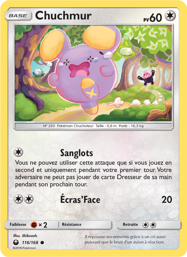 Chuchmur 116 — Tempête Céleste (French Pokémon TCG card)