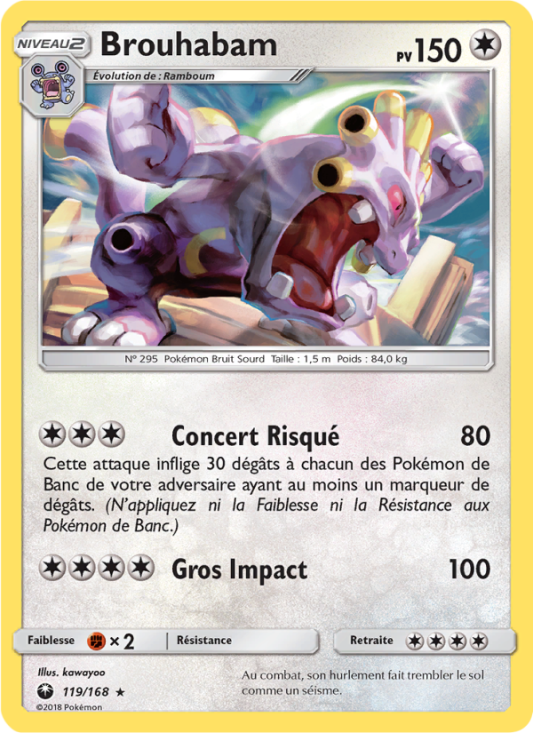 Brouhabam 119 — Tempête Céleste (French Pokémon TCG card)