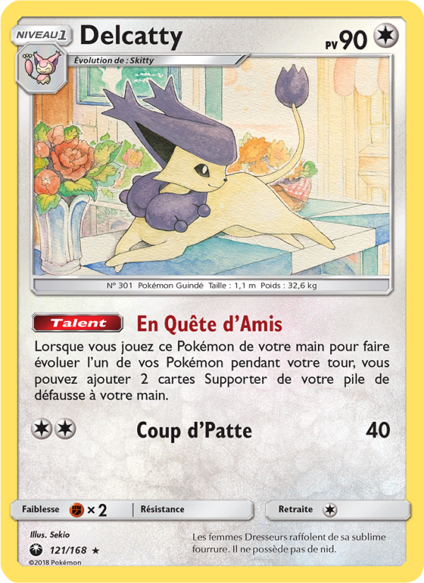 Delcatty 121 — Tempête Céleste (French Pokémon TCG card)