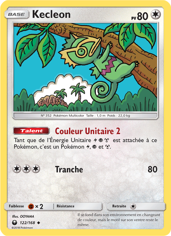Kecleon 122 — Tempête Céleste (French Pokémon TCG card)