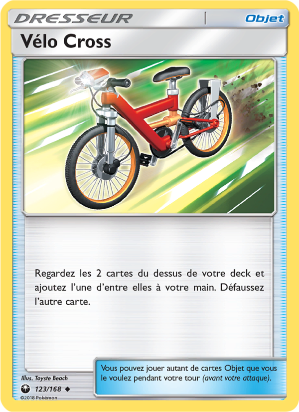 Vélo Cross 123 — Tempête Céleste (French Pokémon TCG card)