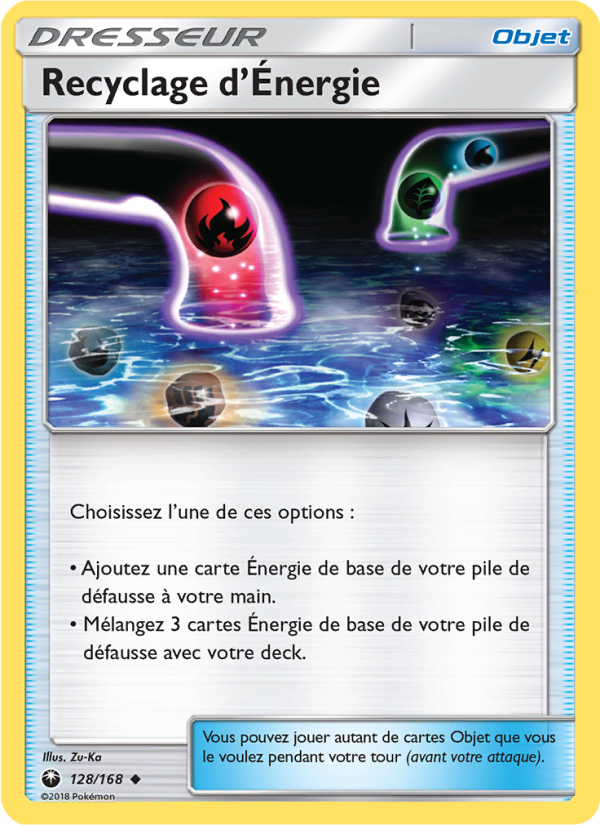 Recyclage d’Énergie 128 — Tempête Céleste (French Pokémon TCG card)