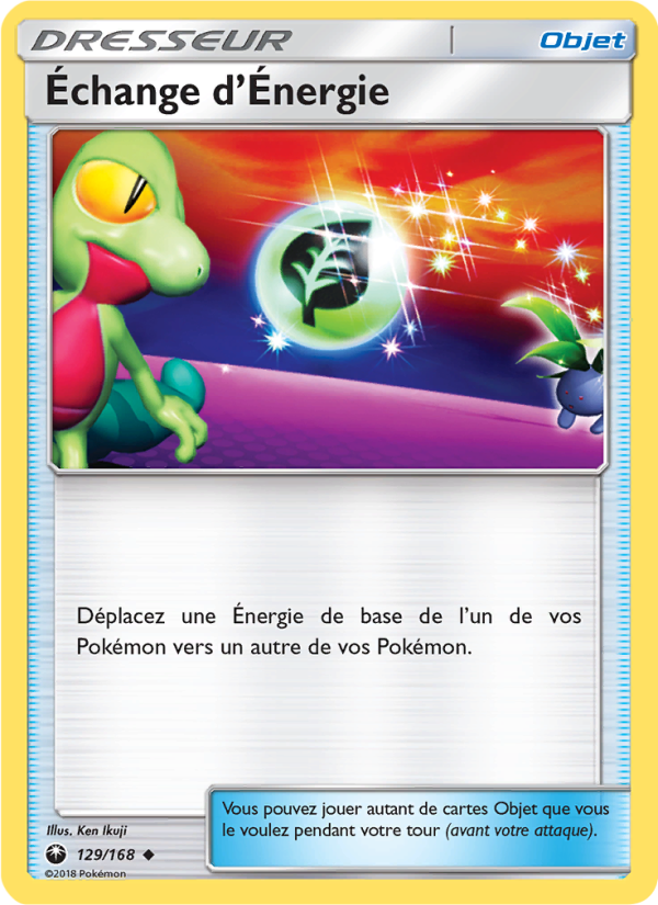 Échange d’Énergie 129 — Tempête Céleste (French Pokémon TCG card)