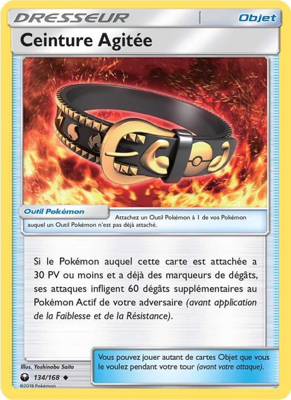 Ceinture Agitée 134 — Tempête Céleste (French Pokémon TCG card)