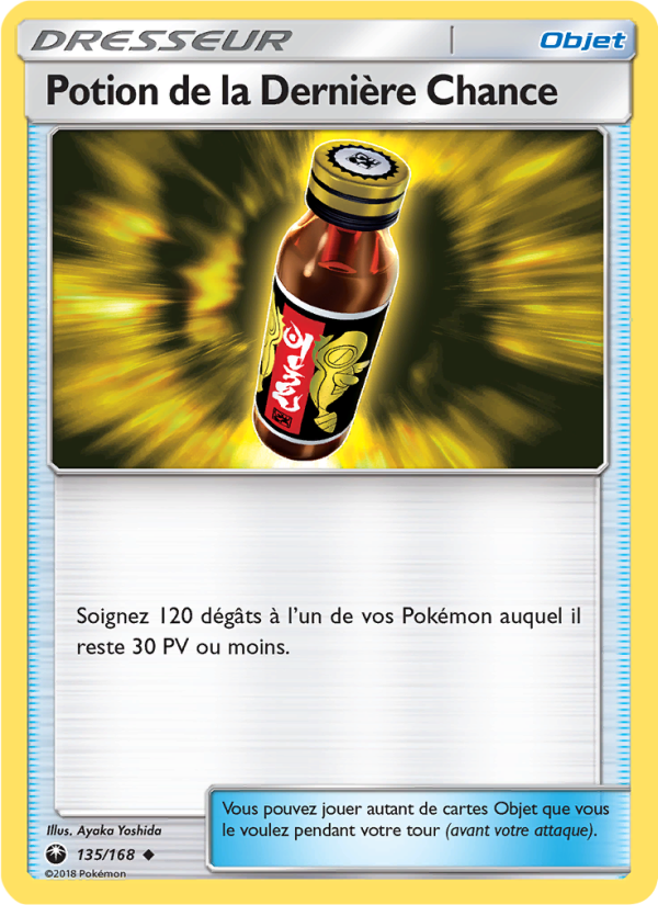 Potion de la Dernière Chance 135 — Tempête Céleste (French Pokémon TCG card)