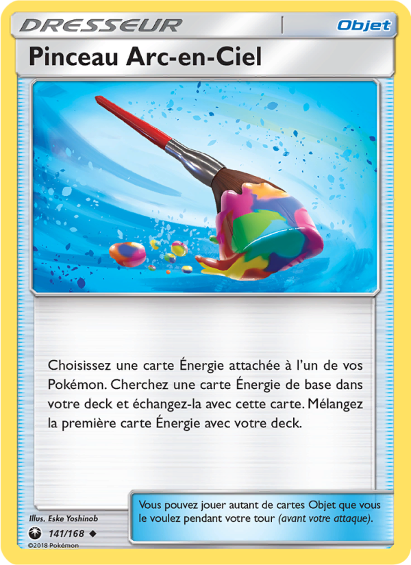 Pinceau Arc-en-Ciel 141 — Tempête Céleste (French Pokémon TCG card)