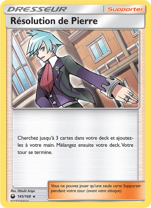 Résolution de Pierre 145 — Tempête Céleste (French Pokémon TCG card)