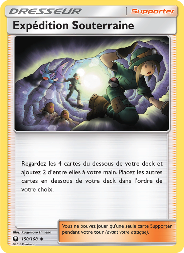 Expédition Souterraine 150 — Tempête Céleste (French Pokémon TCG card)