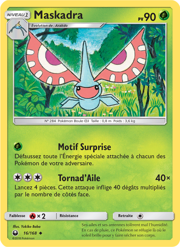 Maskadra 16 — Tempête Céleste (French Pokémon TCG card)