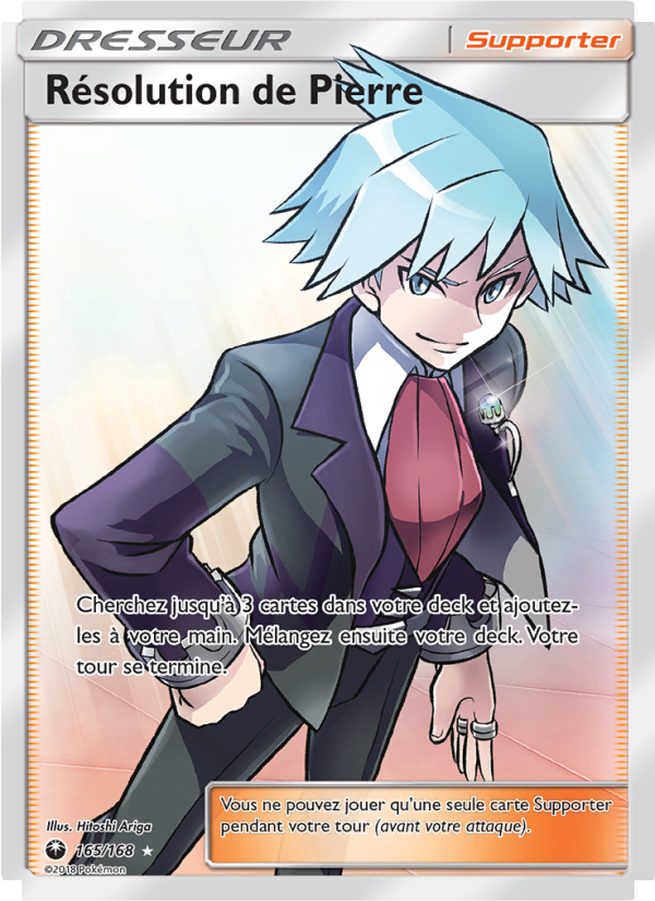 Résolution de Pierre 165 — Tempête Céleste (French Pokémon TCG card)