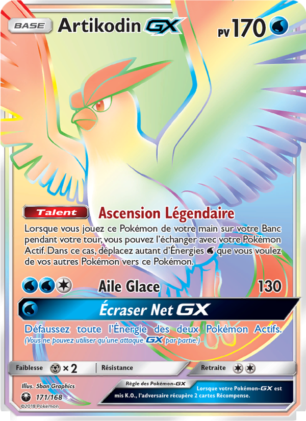 Artikodin GX 171 — Tempête Céleste (French Pokémon TCG card)