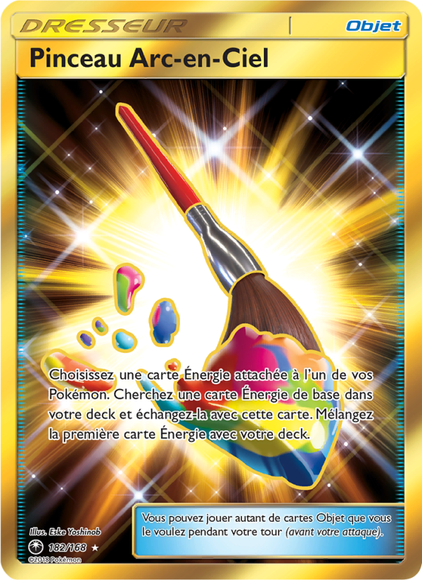 Pinceau Arc-en-Ciel 182 — Tempête Céleste (French Pokémon TCG card)