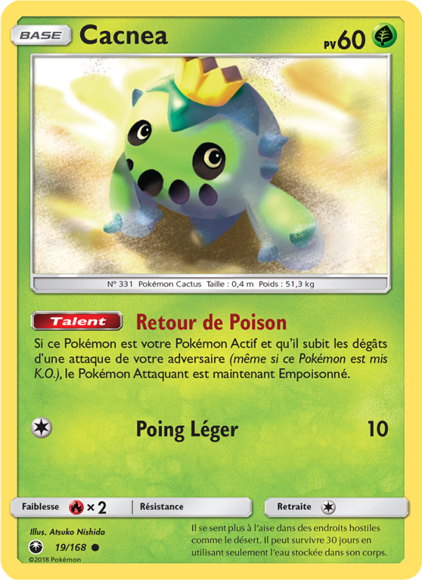 Cacnea 19 — Tempête Céleste (French Pokémon TCG card)