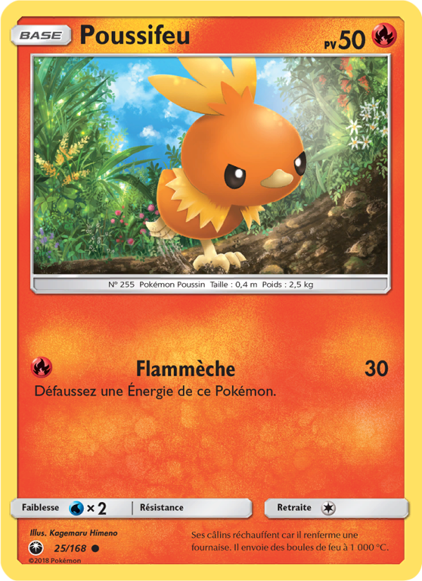 Poussifeu 25 — Tempête Céleste (French Pokémon TCG card)