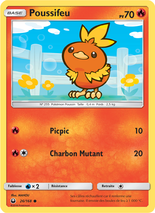 Poussifeu 26 — Tempête Céleste (French Pokémon TCG card)