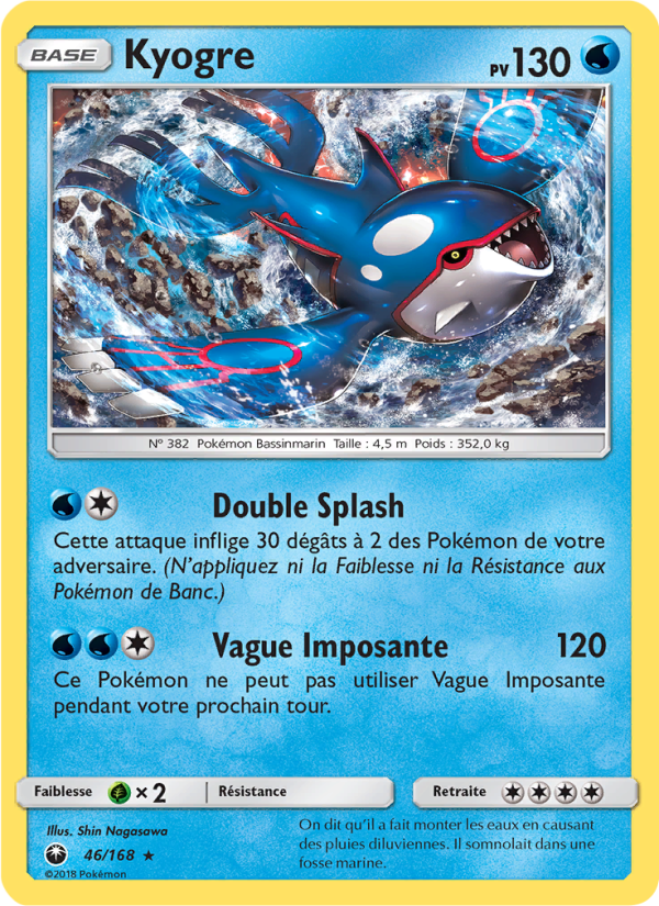 Kyogre 46 — Tempête Céleste (French Pokémon TCG card)