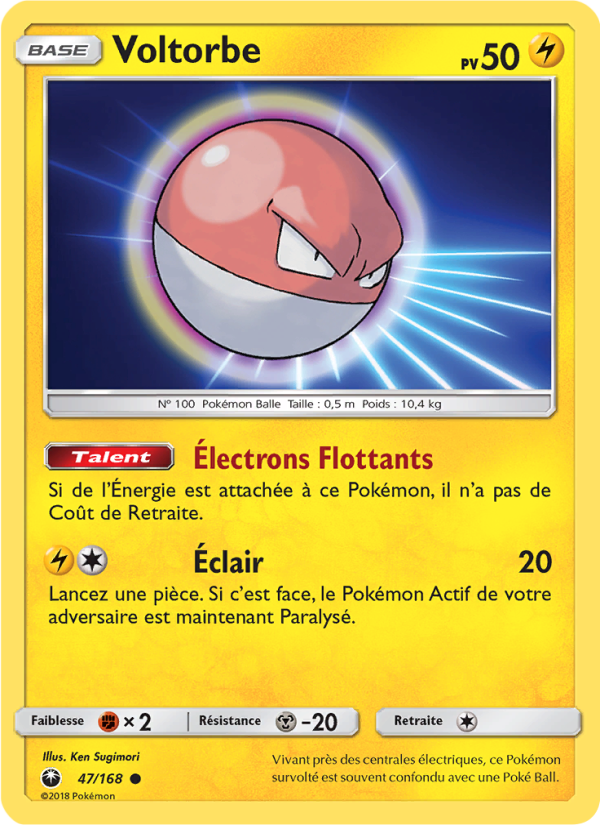Voltorbe 47 — Tempête Céleste (French Pokémon TCG card)