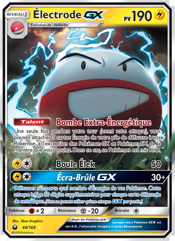 Électrode GX 48 — Tempête Céleste (French Pokémon TCG card)