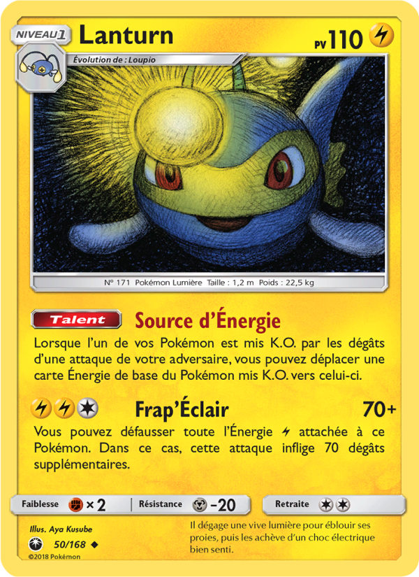 Lanturn 50 — Tempête Céleste (French Pokémon TCG card)