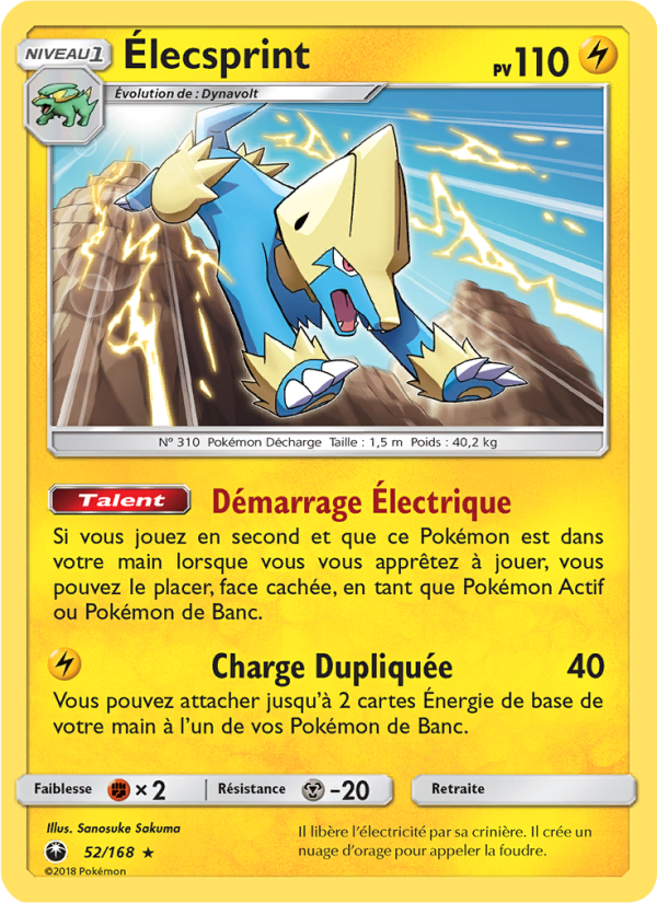 Élecsprint 52 — Tempête Céleste (French Pokémon TCG card)