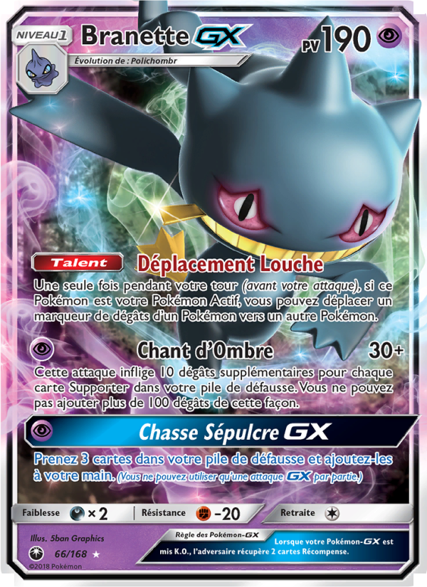 Branette GX 66 — Tempête Céleste (French Pokémon TCG card)