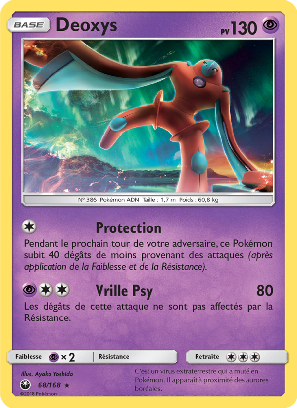 Deoxys 68 — Tempête Céleste (French Pokémon TCG card)