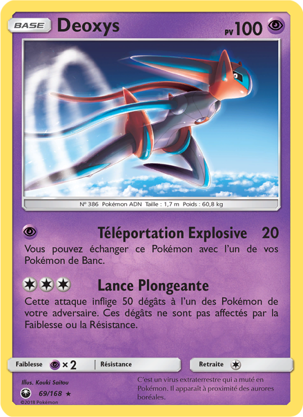 Deoxys 69 — Tempête Céleste (French Pokémon TCG card)