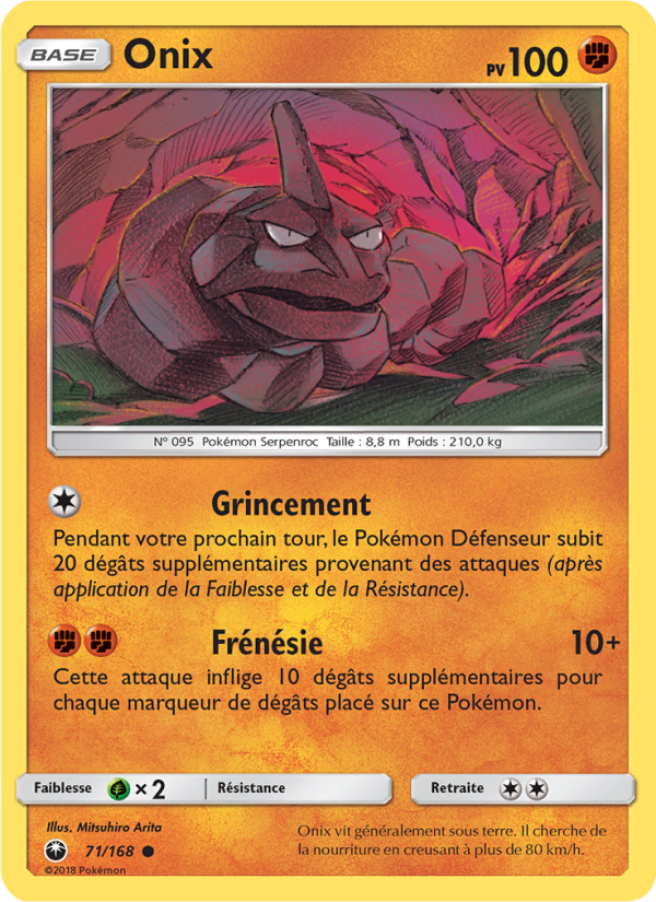 Onix 71 — Tempête Céleste (French Pokémon TCG card)