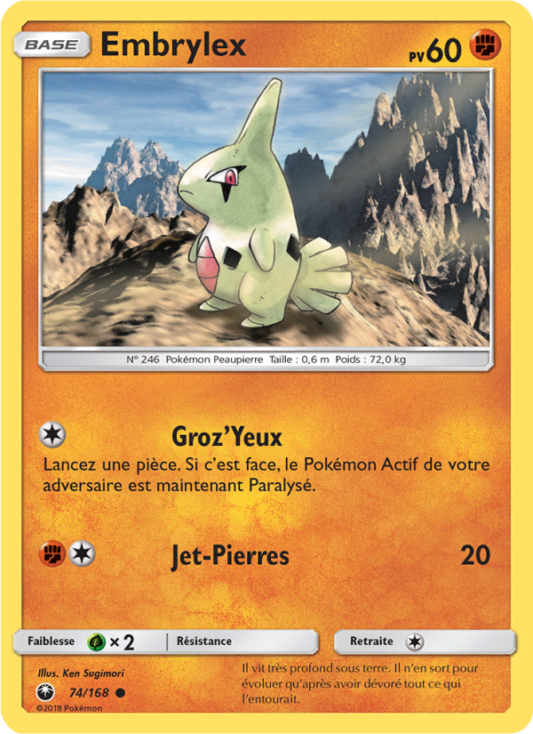 Embrylex 74 — Tempête Céleste (French Pokémon TCG card)