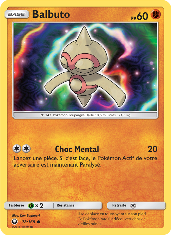 Balbuto 78 — Tempête Céleste (French Pokémon TCG card)