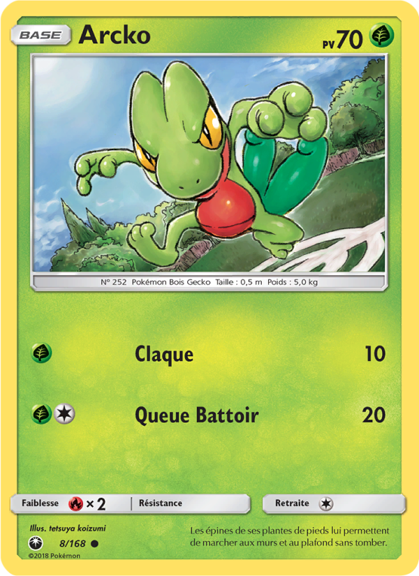Arcko 8 — Tempête Céleste (French Pokémon TCG card)