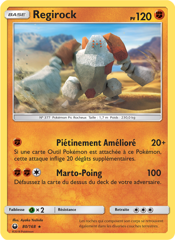 Regirock 80 — Tempête Céleste (French Pokémon TCG card)