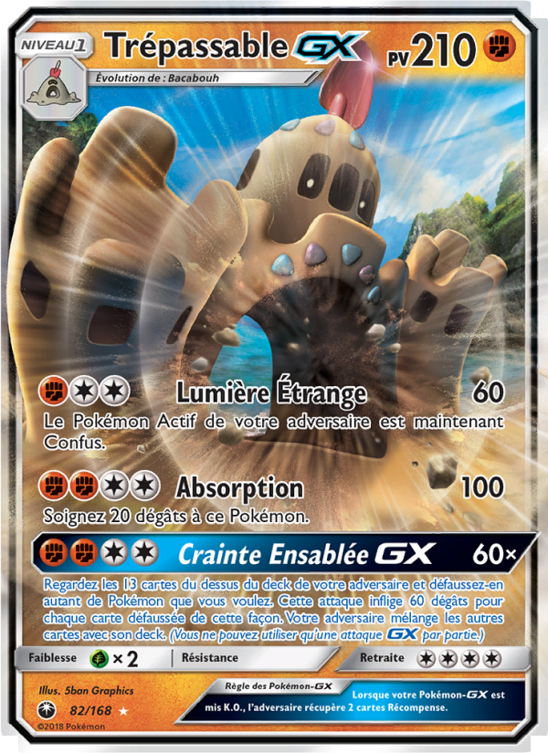 Trépassable GX 82 — Tempête Céleste (French Pokémon TCG card)