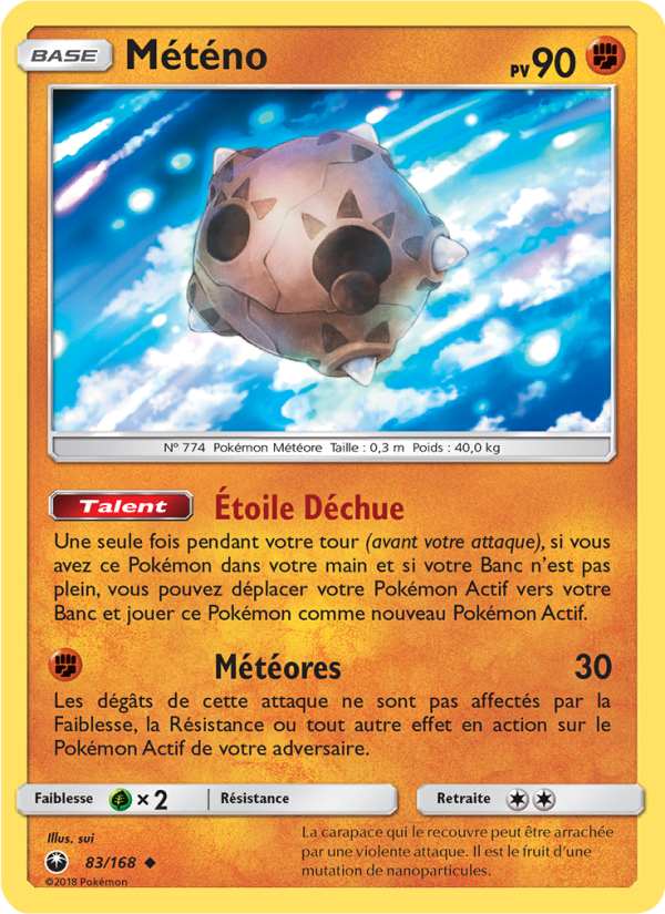 Météno 83 — Tempête Céleste (French Pokémon TCG card)