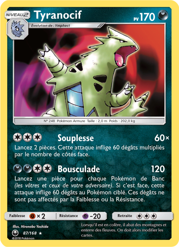 Tyranocif 87 — Tempête Céleste (French Pokémon TCG card)