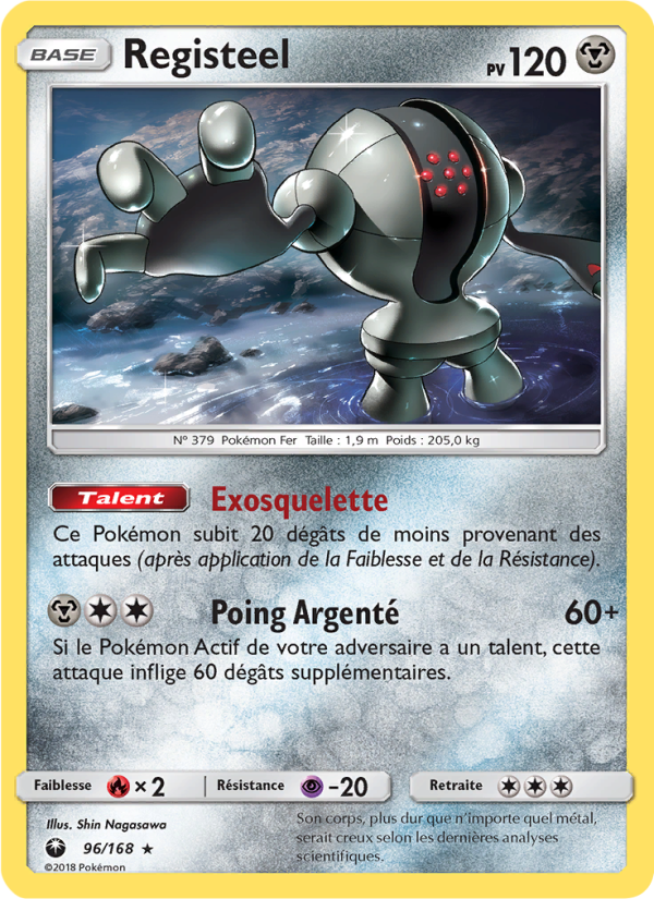 Registeel 96 — Tempête Céleste (French Pokémon TCG card)