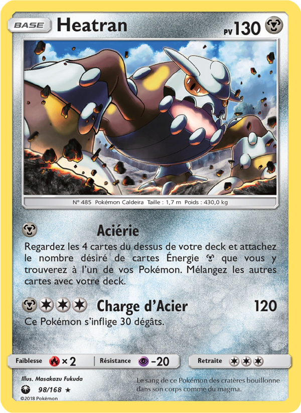 Heatran 98 — Tempête Céleste (French Pokémon TCG card)
