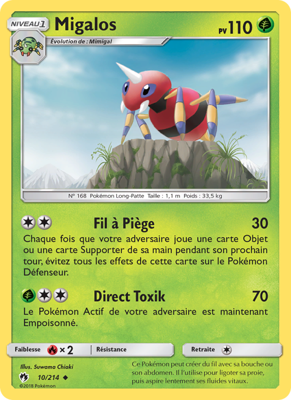 Migalos 10 — Tonnerre Perdu (French Pokémon TCG card)