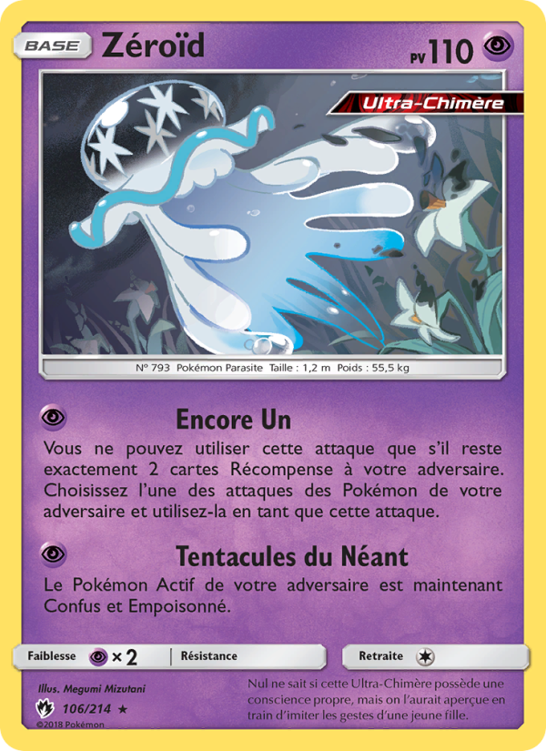Zéroïd 106 — Tonnerre Perdu (French Pokémon TCG card)