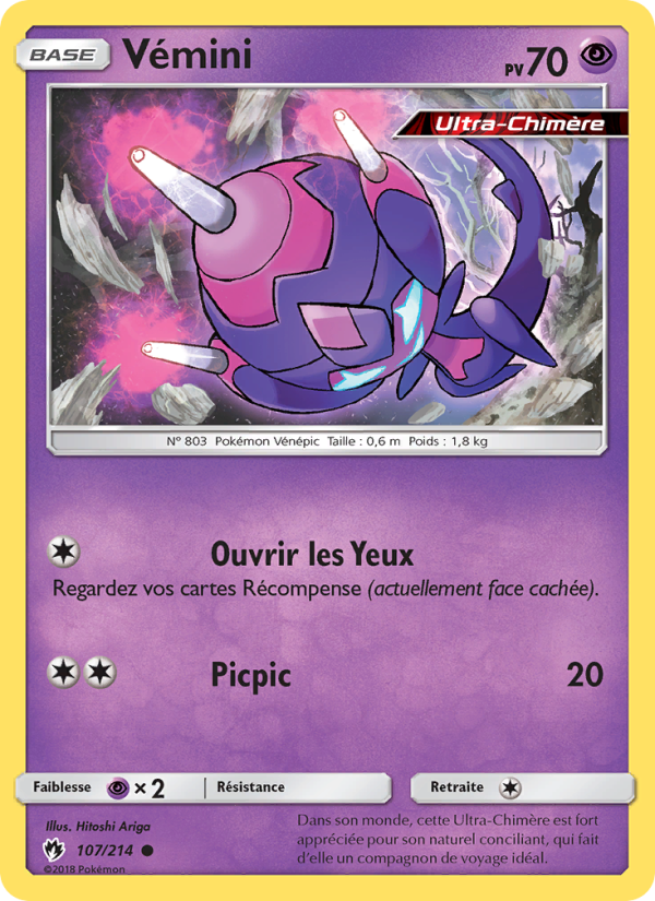 Vémini 107 — Tonnerre Perdu (French Pokémon TCG card)