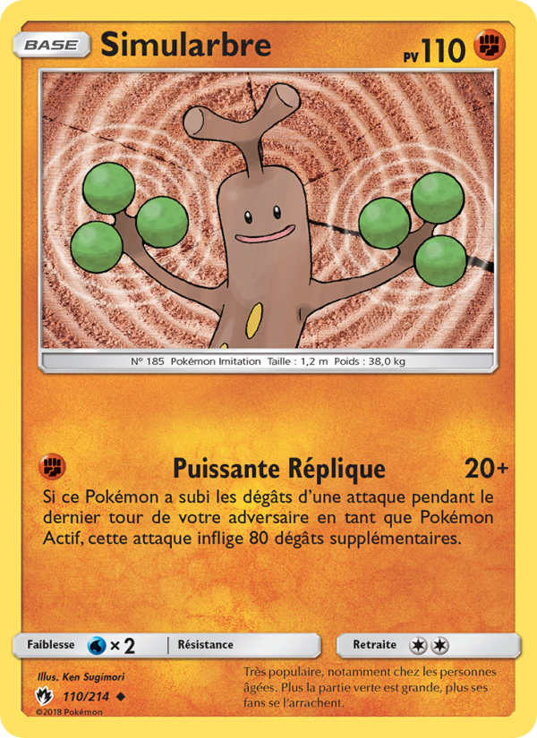 Simularbre 110 — Tonnerre Perdu (French Pokémon TCG card)