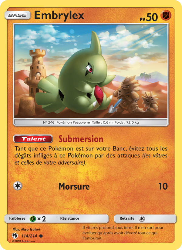 Embrylex 114 — Tonnerre Perdu (French Pokémon TCG card)