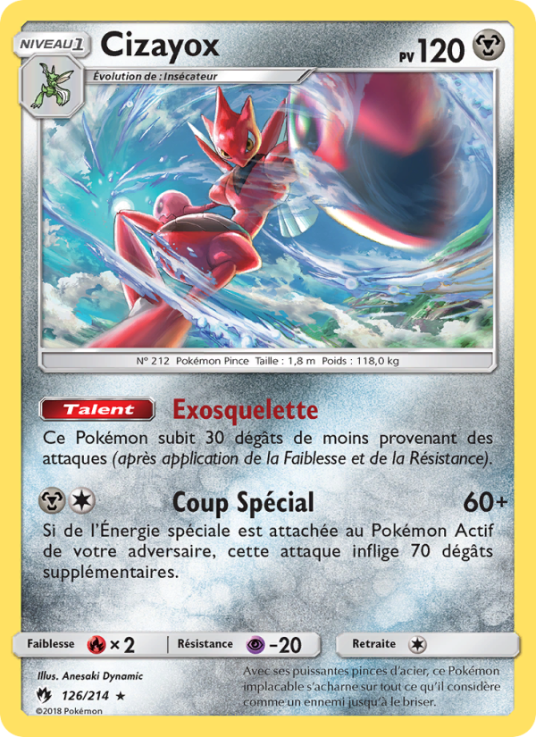 Cizayox 126 — Tonnerre Perdu (French Pokémon TCG card)
