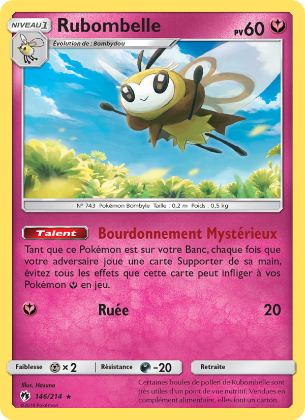 Rubombelle 146 — Tonnerre Perdu (French Pokémon TCG card)
