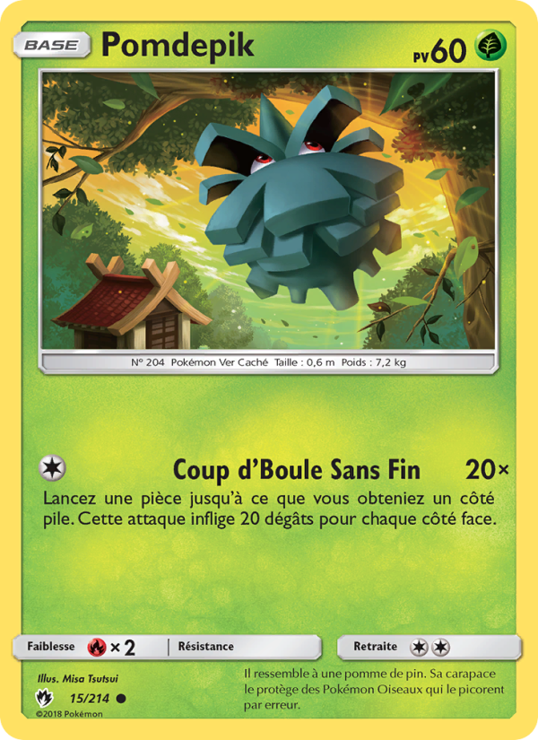 Pomdepik 15 — Tonnerre Perdu (French Pokémon TCG card)