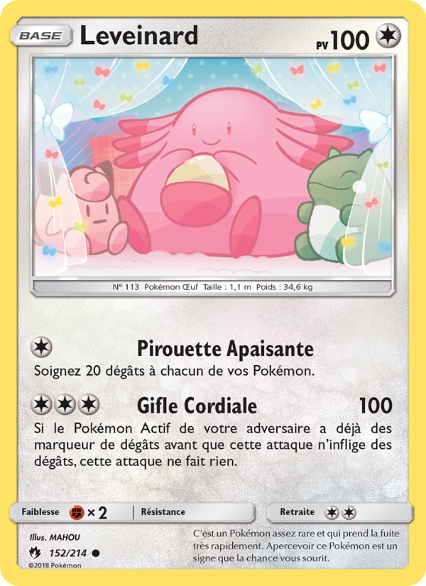 Leveinard 152 — Tonnerre Perdu (French Pokémon TCG card)
