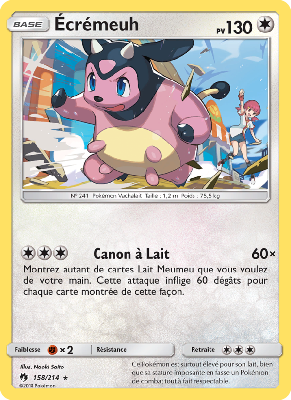 Écrémeuh 158 — Tonnerre Perdu (French Pokémon TCG card)