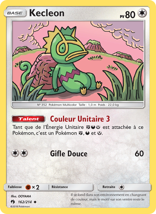 Kecleon 162 — Tonnerre Perdu (French Pokémon TCG card)